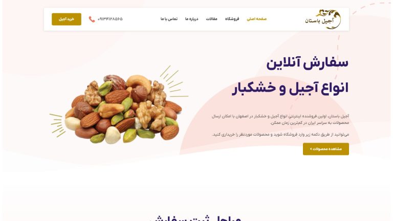 طراحی سایت فروشگاه باستان توسط آژانس دیجیتال مارکتینگ راوی